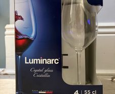Luminarc crystal wine glasses