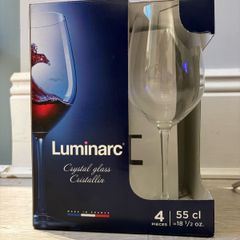 Luminarc crystal wine glasses