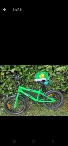 children's bike with helmet