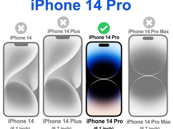 For iPhone 14 Pro Tempered Glass Screen Protector Saver Cover Case Friendly New