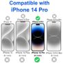 For iPhone 14 Pro Tempered Glass Screen Protector Saver Cover Case Friendly New Image 5