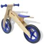 Balance Bike Wood Blue Image 2