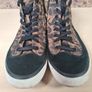 womens CLARKS ACELEY ZIP HI TOP SUEDE trainers runners leopard print  Size UK 8 D EU 42 converse style (AT2) Image 3