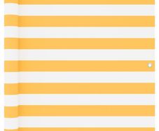 Balcony Screen White and Yellow 90x600 cm Oxford Fabric