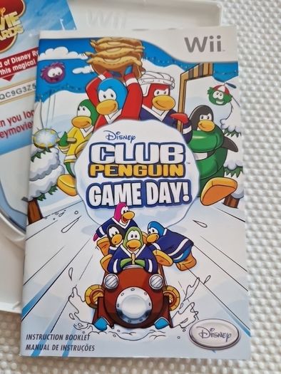 Disney Club Penguim Game day Nintendo Wii Games Original