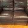 2 seater brown sofa Image 3
