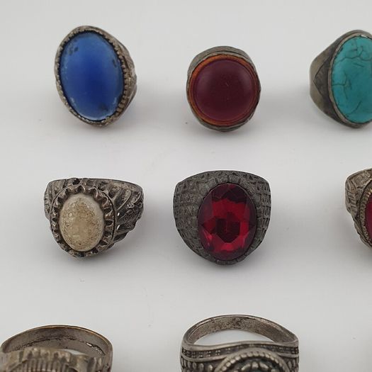 15 Old Brass Rings Traditional Mixed Design Collection