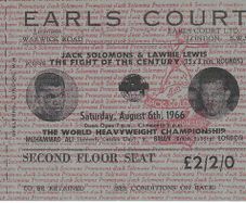 Muhammad Ali vs Brian London Full Ticket - August 8, 1966 - Boxing - 0006