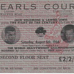 Muhammad Ali vs Brian London Full Ticket - August 8, 1966 - Boxing - 0006