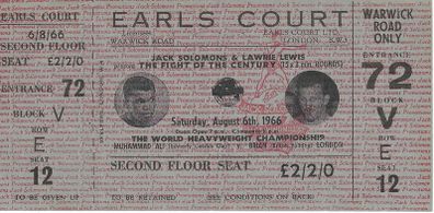 Muhammad Ali vs Brian London Full Ticket - August 8, 1966 - Boxing - 0006