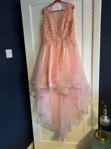Confirmation dress - Blingalicious peach dress