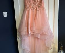 Confirmation dress - Blingalicious peach dress