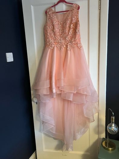 Confirmation dress - Blingalicious peach dress