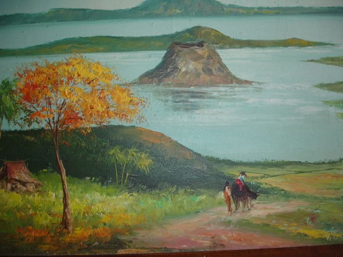 Oil on Canvas by  philipino artist Victor Cabisada