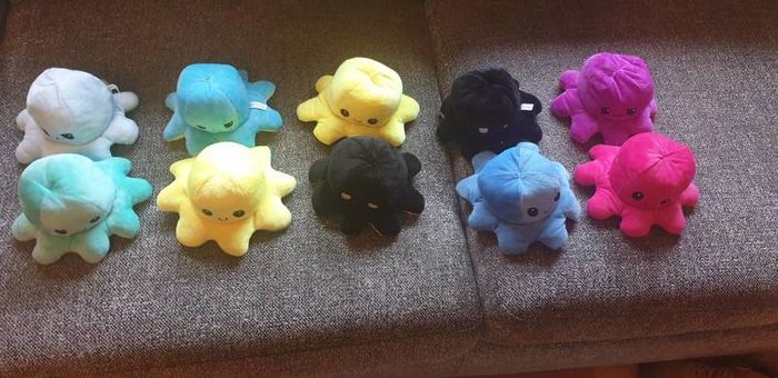 Reversible Octopus with Lights 20 cm