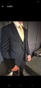 River Island Mens navy suit. Ideal for a Wedding or a Debs!