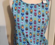 Aqua print woven vest. Brand new