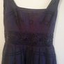 ASOS Ladies Navy Dress With Lace Trim Lined Sleeveless New With Tags Size UK4 CAN POST Image 2