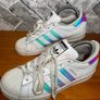 Adidas Superstar Ladies White Leather Trainers UK5 EUR38 Image 7