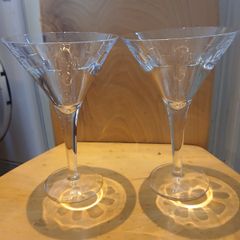 John Rocha Geo martini glasses