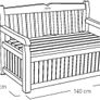 Garden Furniture Storage Box Image 5