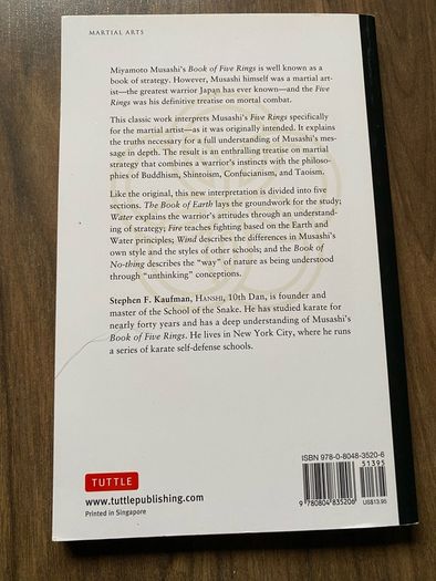 miyamoto musashi book of five rings