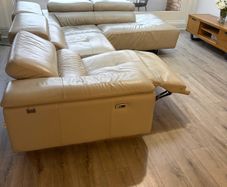 New Trend Concepts Italian Leather Corner Recliner