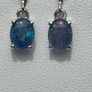Sterling silver 925  Boulder Opal Triplet Earrings in Platinum Plated Sterling Silver Image 8