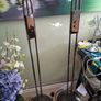 2 Bronze metallic tall floor lamps Image 3