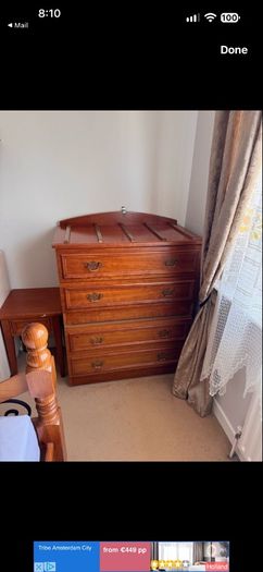 Free beds, Lockers, chest of drawers Table and chairs