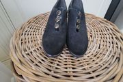 Brand new black COMART italian wedge shoes