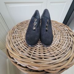 Brand new black COMART italian wedge shoes