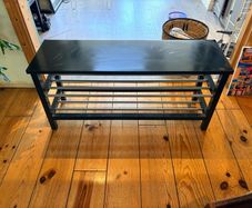 Tjusig bench with shoe storage