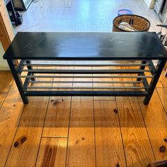 Tjusig bench with shoe storage