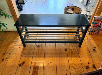 Tjusig bench with shoe storage