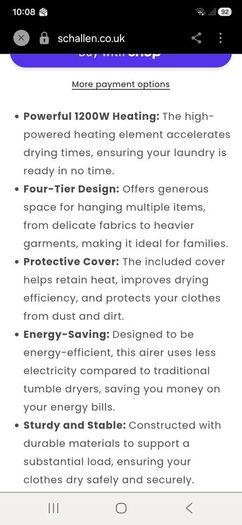 Clothes dryer Schallen