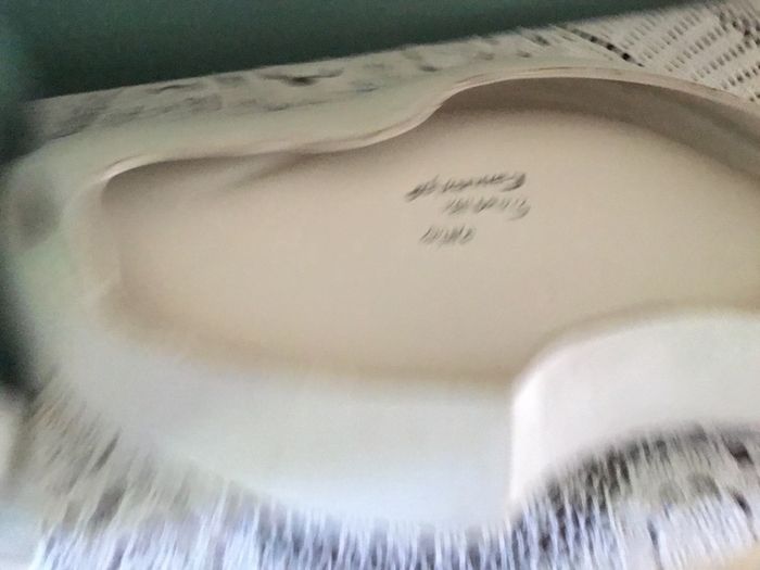 Vintage French hand-painted serving platter