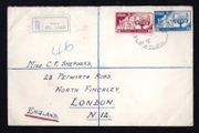 1937 Ireland New Constitution Commemorative Stamps Plain Envelope addressed to London, England First Day Cover (FDC) with Dublin No 1549 Registration Label