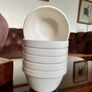 6 Vintage Style Mason Cash Small White Pudding Bowl 48s 1950 1960s Era Image 6