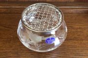 Royal Doulton Hand Cut Etched Glass Crystal Rose/Posy Bowl
