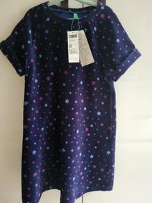 United Colors of Benetton Girl Dress Short Sleeve 7-8 yrs old