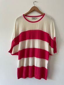 Blarney Ireland pink white light ladies top size 14