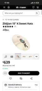 Zildjian k sweet 15"