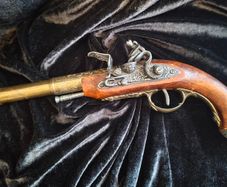vintage replica flintlock pistol