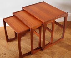 Mid Century G Plan Quadrille Teak Nest of Tables Vintage Retro 1960s Delivery Available