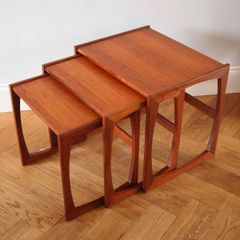 Mid Century G Plan Quadrille Teak Nest of Tables Vintage Retro 1960s Delivery Available