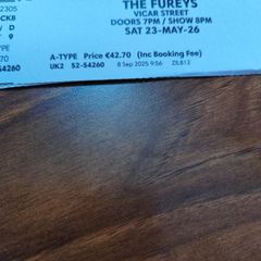 Fureys tix tonite