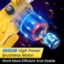 Chainsaw, 2.2 m Pole Saw 6 Inch, 2x 2000 mAh Battery Chainsaw, 1000W Brushless Mini Chain Saw Cordless with Oiler, 180 Adjustable Head for Tree Trimming, Branches, Garden, Gift for Men Fathers Image 4