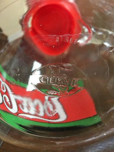 Coca Cola Liberty Stained Jug Set With Two Glasses