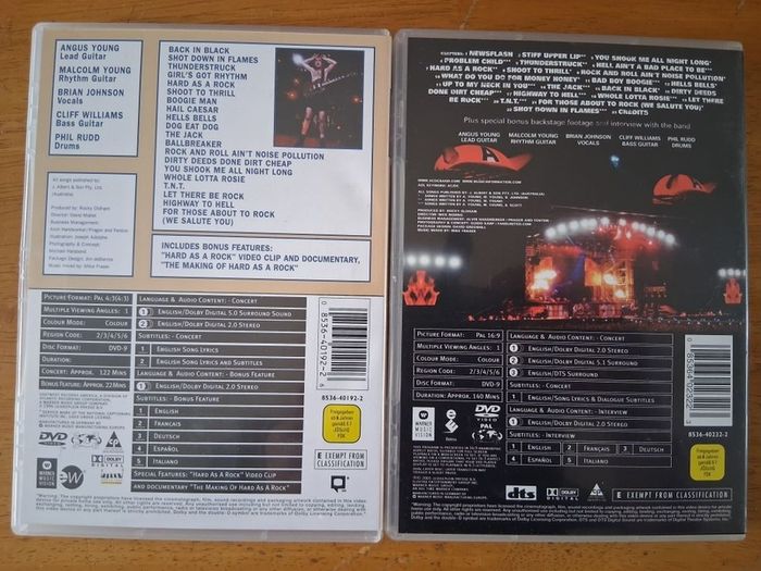 AC/DC BOXSET rock heavy metal